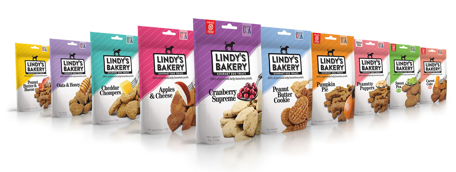 Lindy's Full Line of Dog Treats
