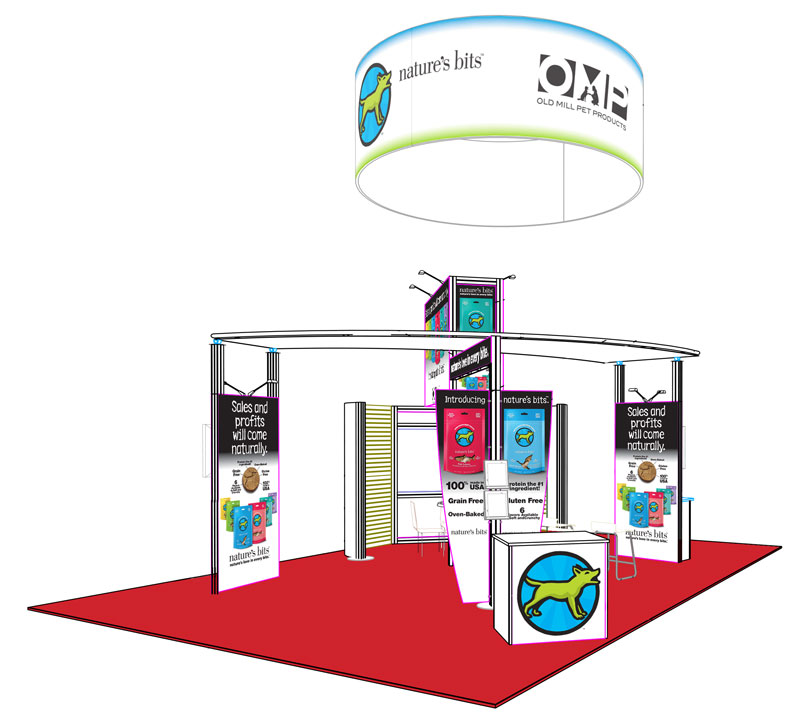 Nature's Bits - Trade Show Booth Graphics